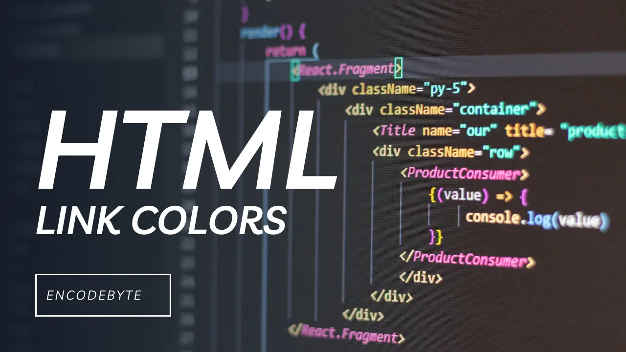 HTML Link Color