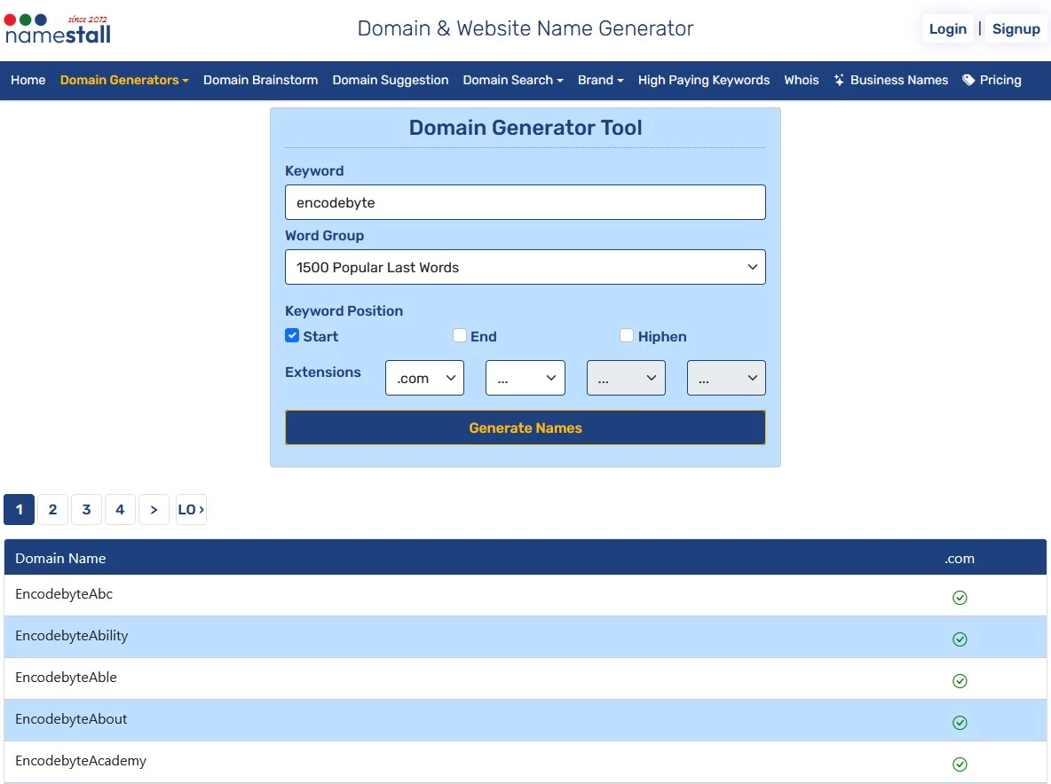 Best Domain Name Generator